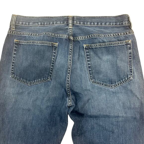 J. Crew Mens Bootcut Denim Jeans Size 36x32 Medium Wash Basic Simple Classic - Picture 5 of 5